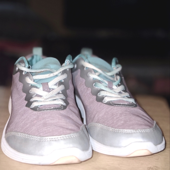 Vionic Women's Agile Fyn Athletic Low Sneakers Gray /Teal Fabric (335FYN) - Picture 3 of 4